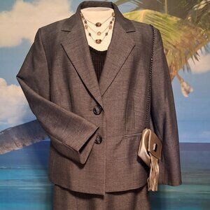 Gray La Suit Separates NWOT Skirt Suit Fully Lined Size 18W